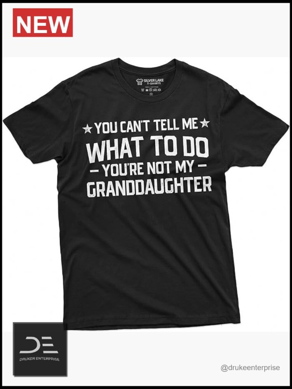 Funny Grandpa Tee You Can't Tell Me What To Do - Soft Cotton T-Shirt